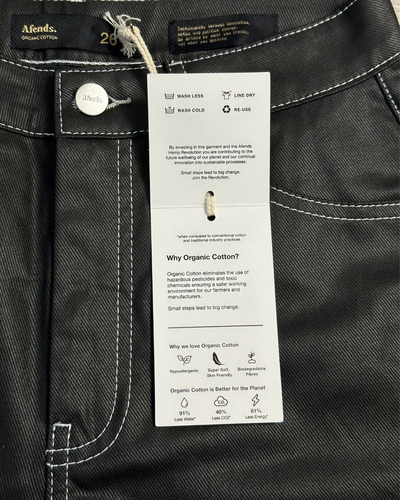 Afends Sample NWT Afends - Shelby - Organic Denim Coated Shorts 26 Size 26" / US 2 / IT 38 - 7 Thumbnail