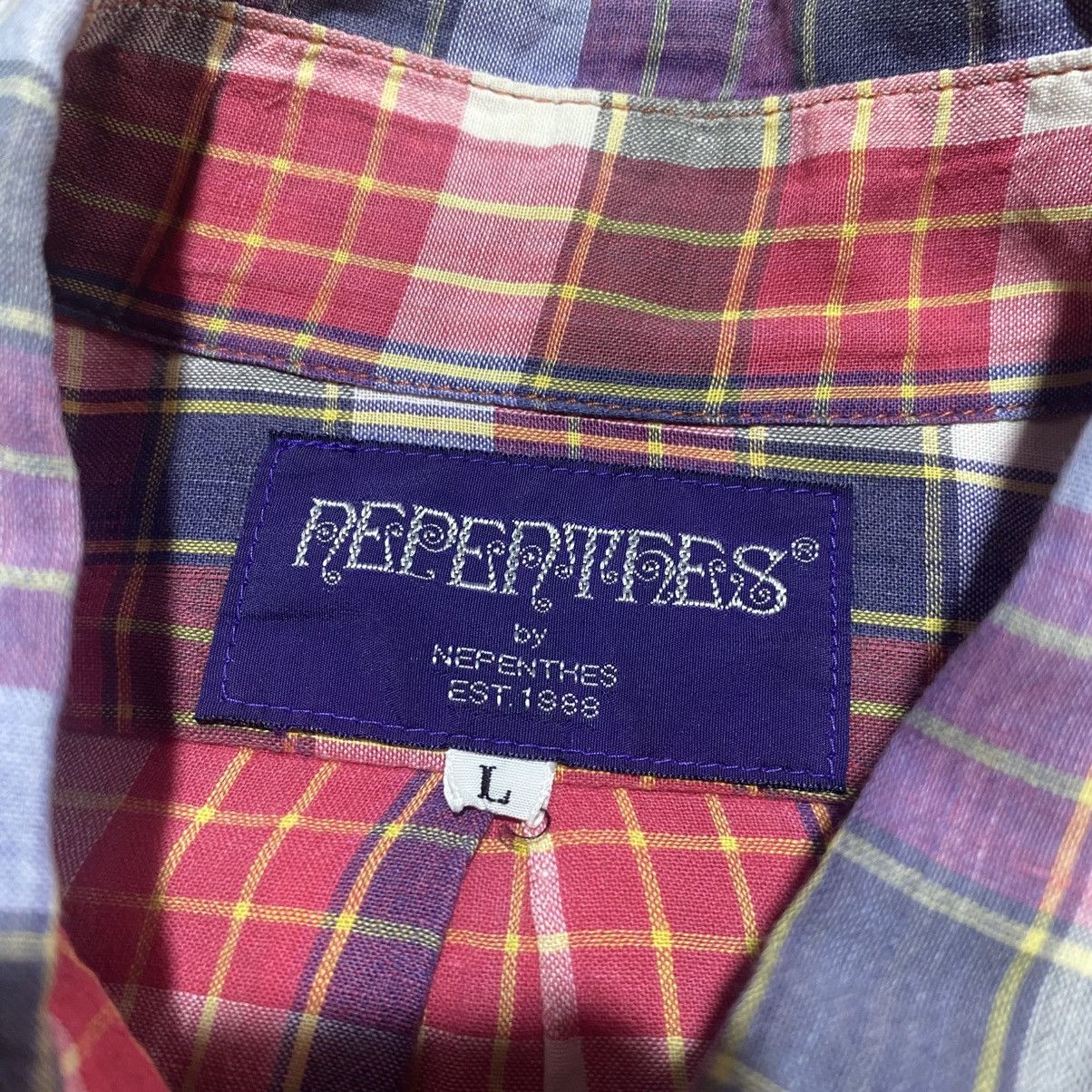 Japanese Brand × Nepenthes Nepenthes Classci Plaid L/S Button Shirt Size US L / EU 52-54 / 3 - 3 Thumbnail