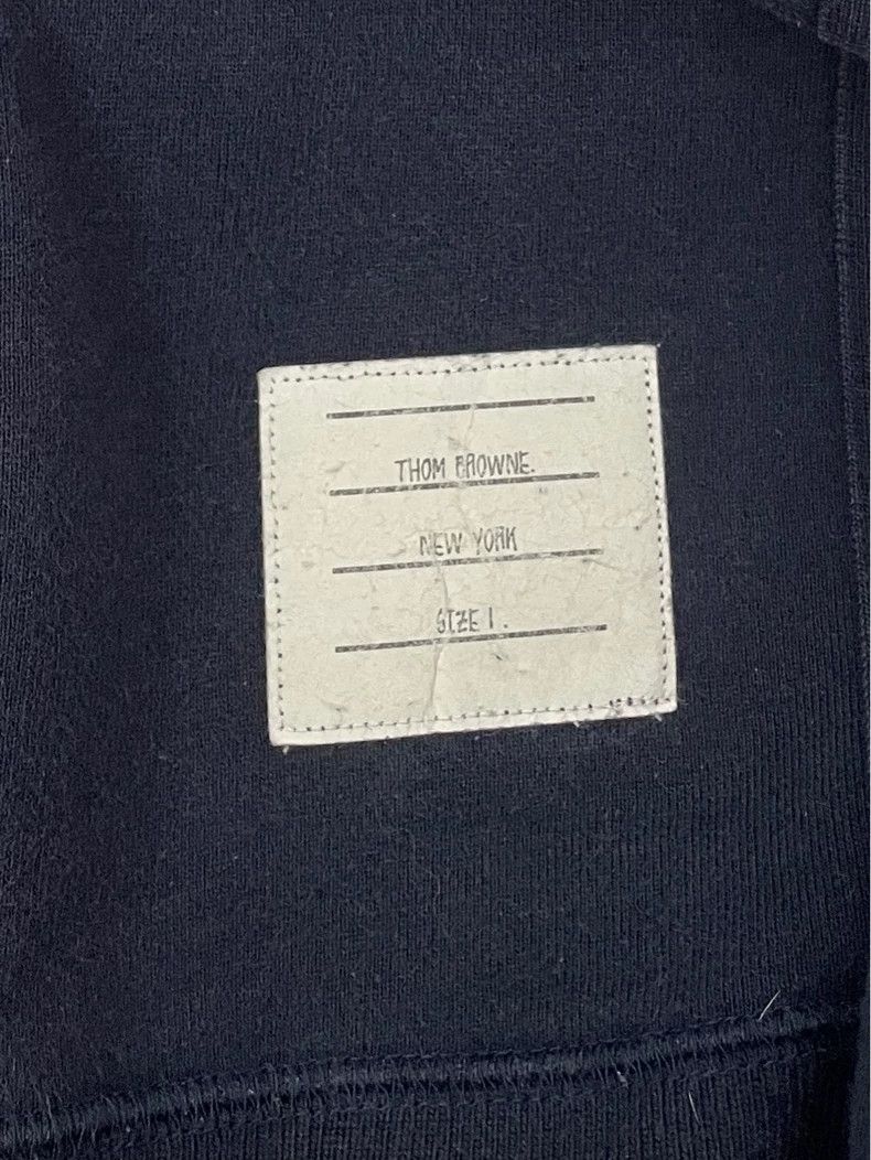 Thom Browne Thom browne Dark blue four-striped round-neck sweatshirt 2 Size US S / EU 44-46 / 1 - 5 Thumbnail