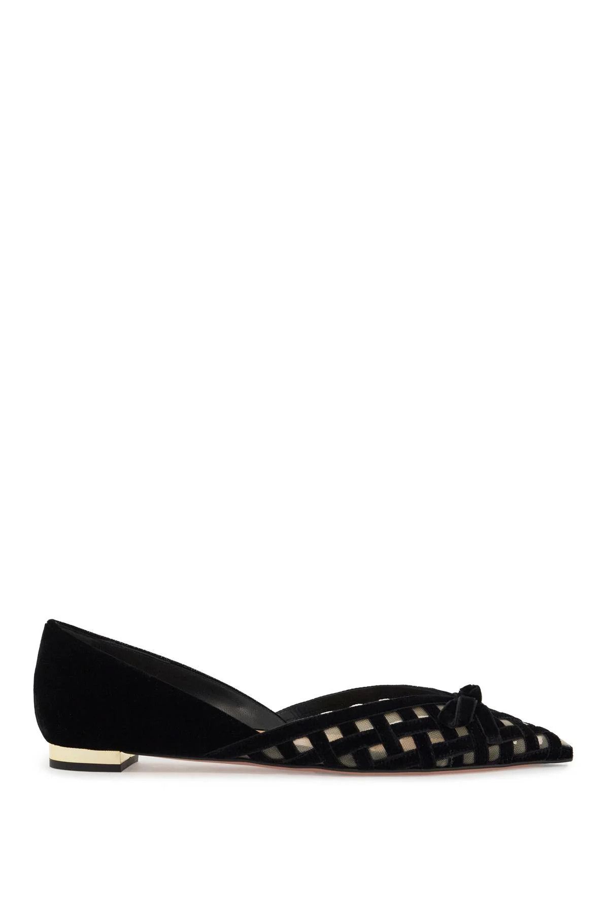 Aquazzura o1s22i1n0125 Ballerina Flats in Black Size US 8 / IT 38 - 1 Thumbnail
