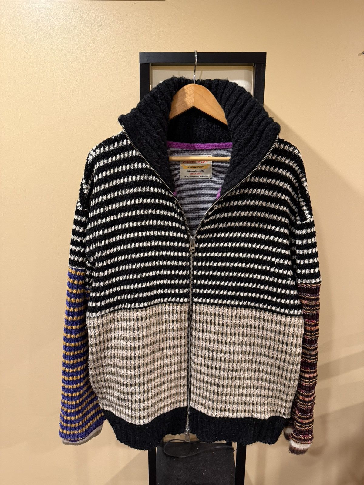 Andersson Bell Andersson Bell Multi Color Zip Up Cardigan Sweater Size US XL / EU 56 / 4 - 2 Thumbnail