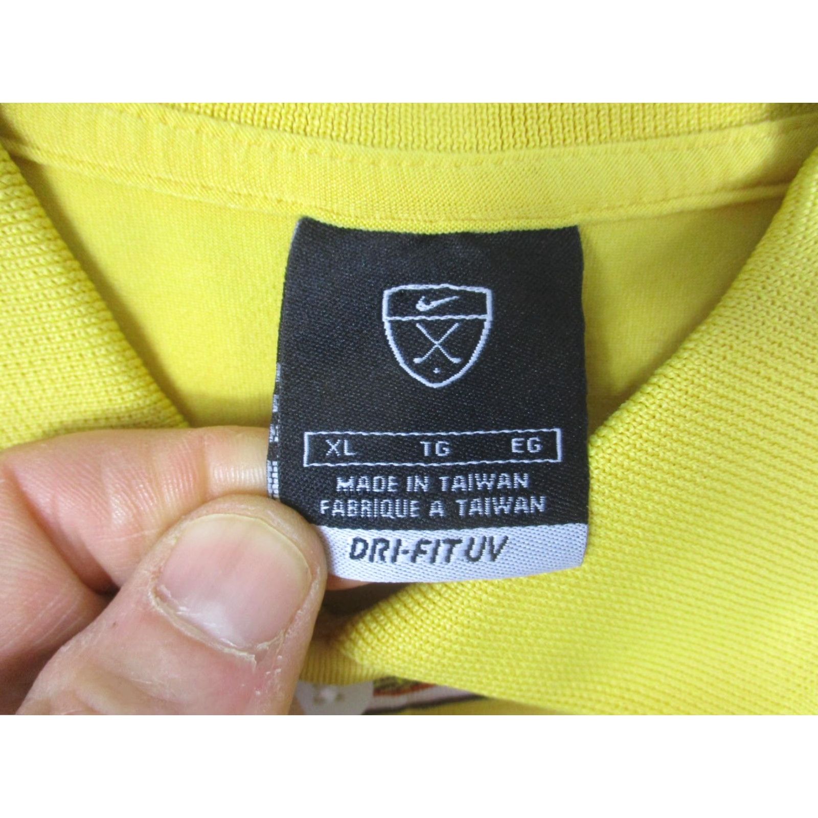 Nike Nike Dri-FIT UV Polo Shirt Mens XL Yellow Stripe Golf Size US XL / EU 56 / 4 - 5 Thumbnail