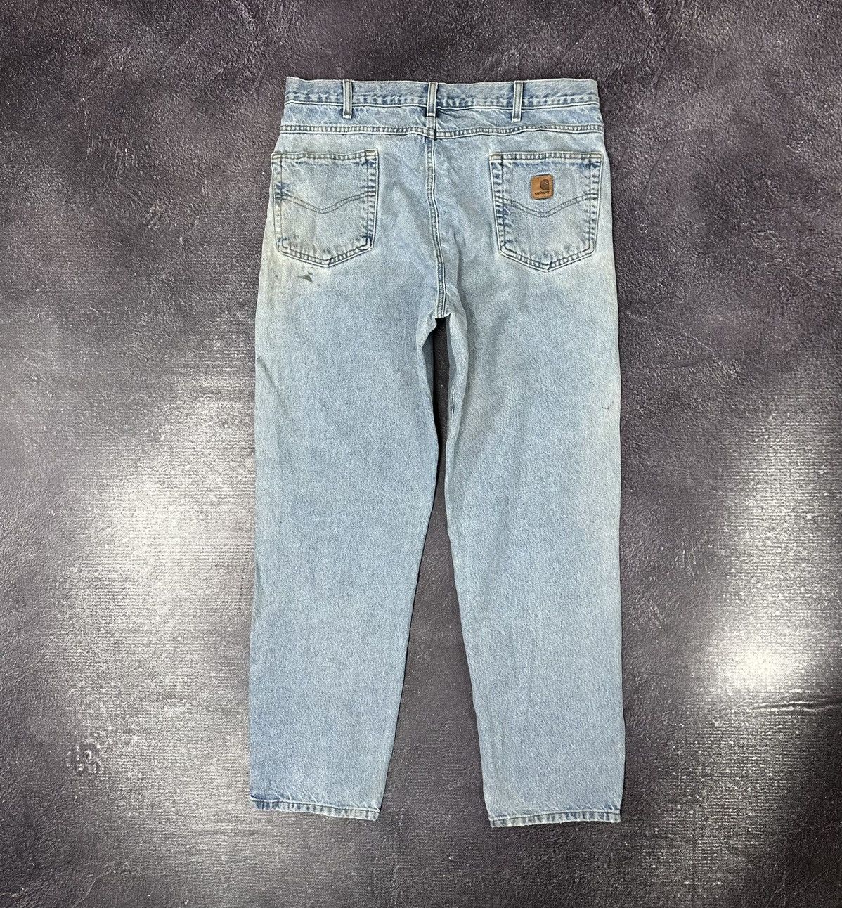 Vintage 90s popular carhartt light wash jeans