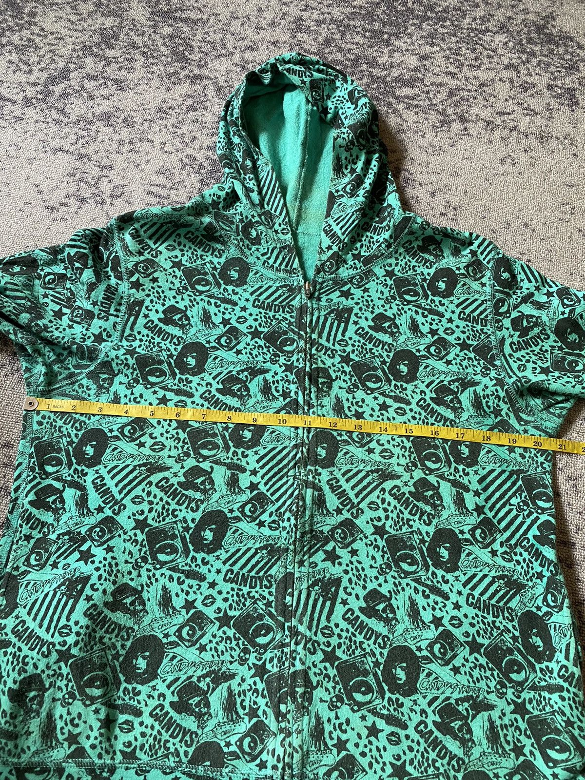 Y2k Candy Tripper aop hysteric style zip sweatshirt
