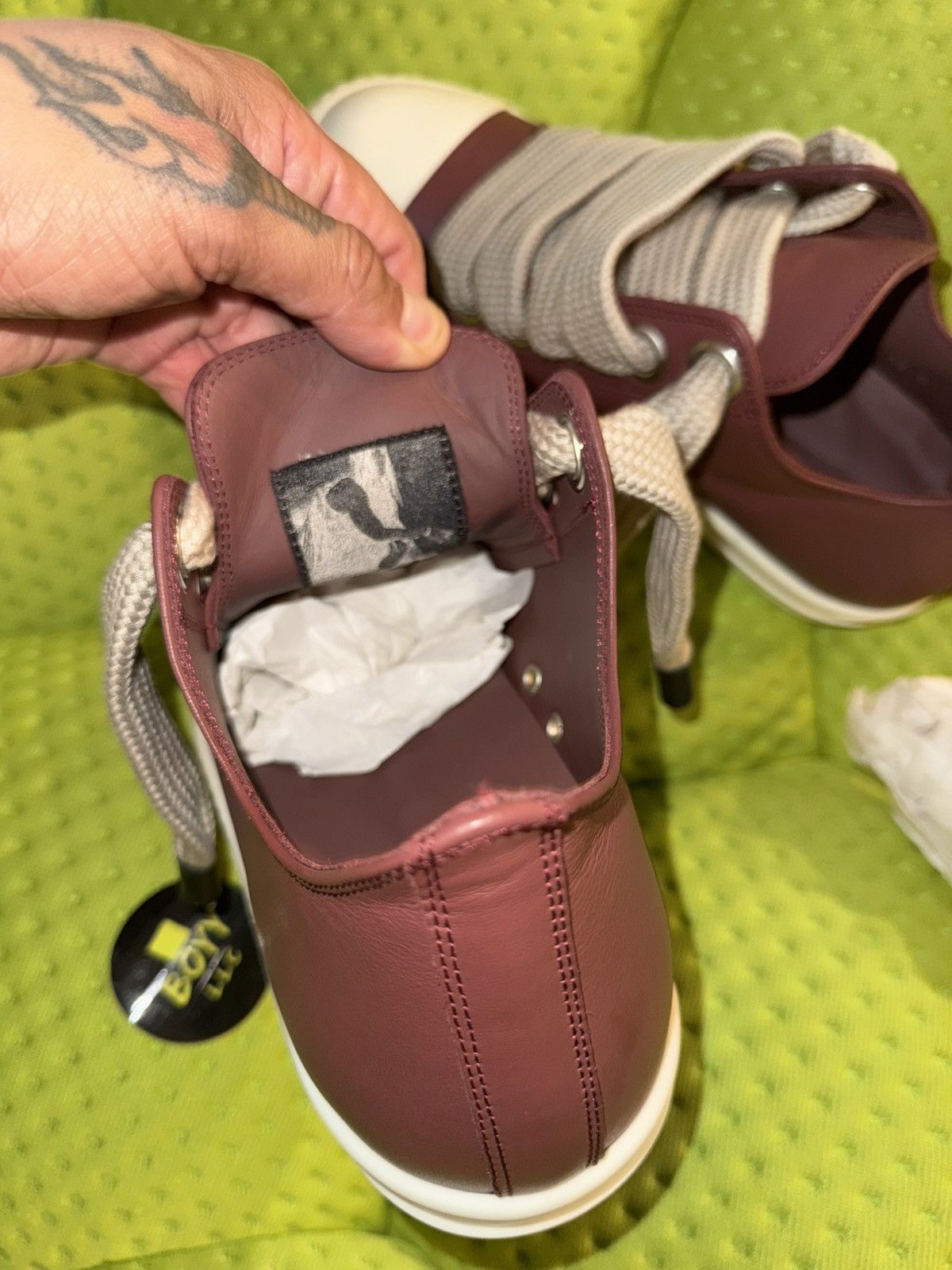 Rick Owens Rick Owen’s Jumbo Lace Sneakers Size US 8 / EU 41 - 8 Thumbnail