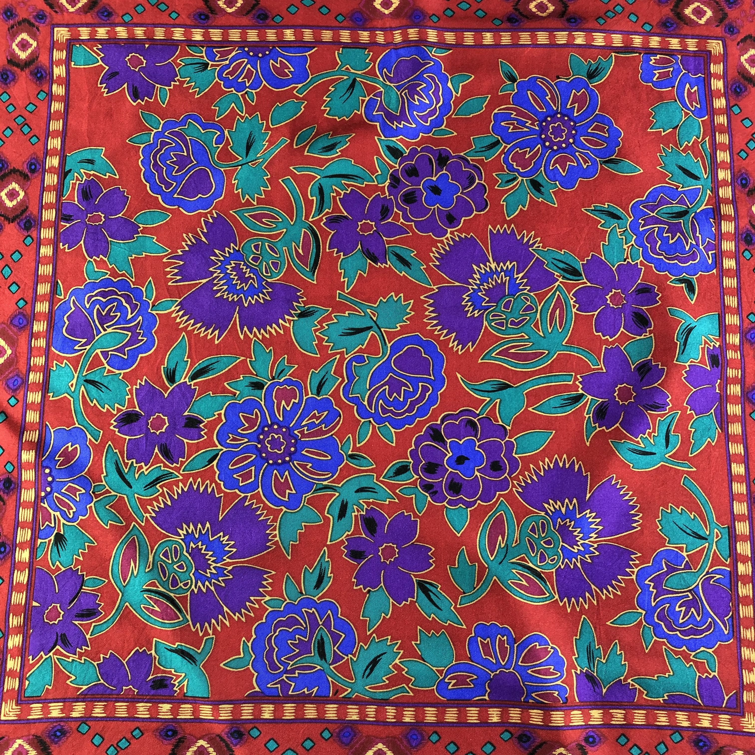 Vintage Vintage Silk Scarf Size ONE SIZE - 7 Thumbnail