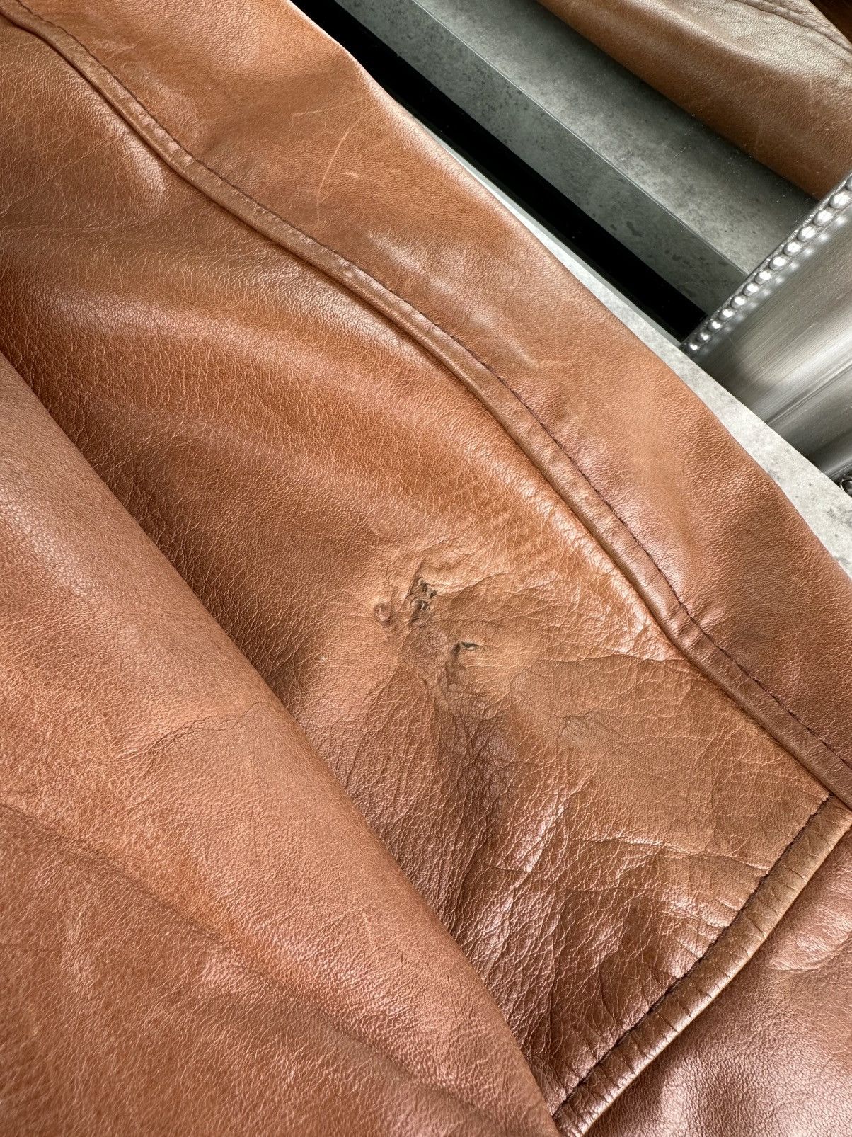 Japanese Brand Vintage Leather Jacket Size US L / EU 52-54 / 3 - 15 Thumbnail