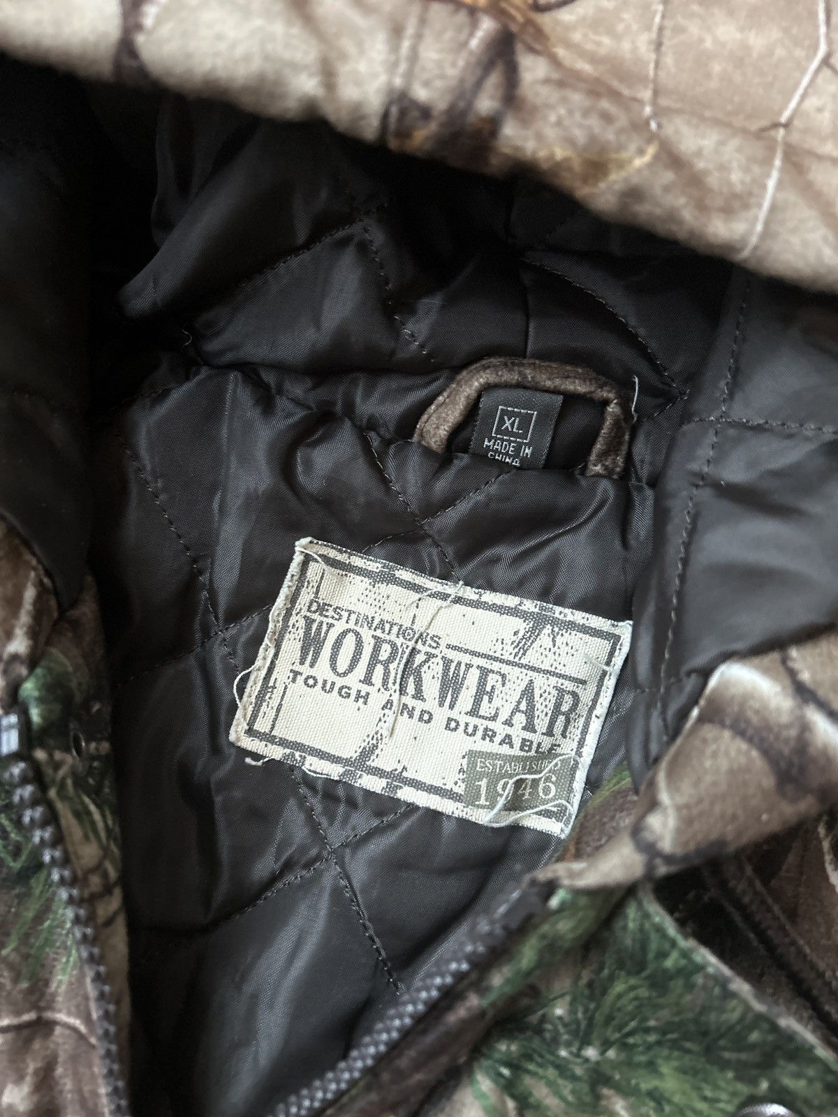 Realtree × Vintage Vintage Y2K Real Tree Camo Quilted Jacket Size US XL / EU 56 / 4 - 2 Thumbnail