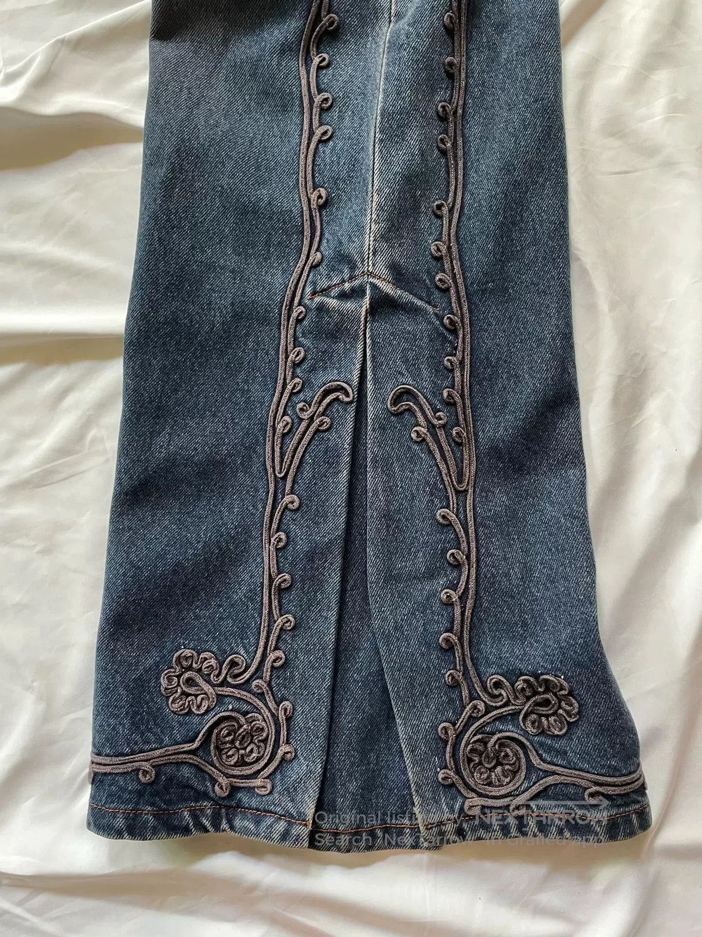 Jean Paul Gaultier Jean Paul Gaultier Flared Denim Pants. Size 22" - 5 Thumbnail
