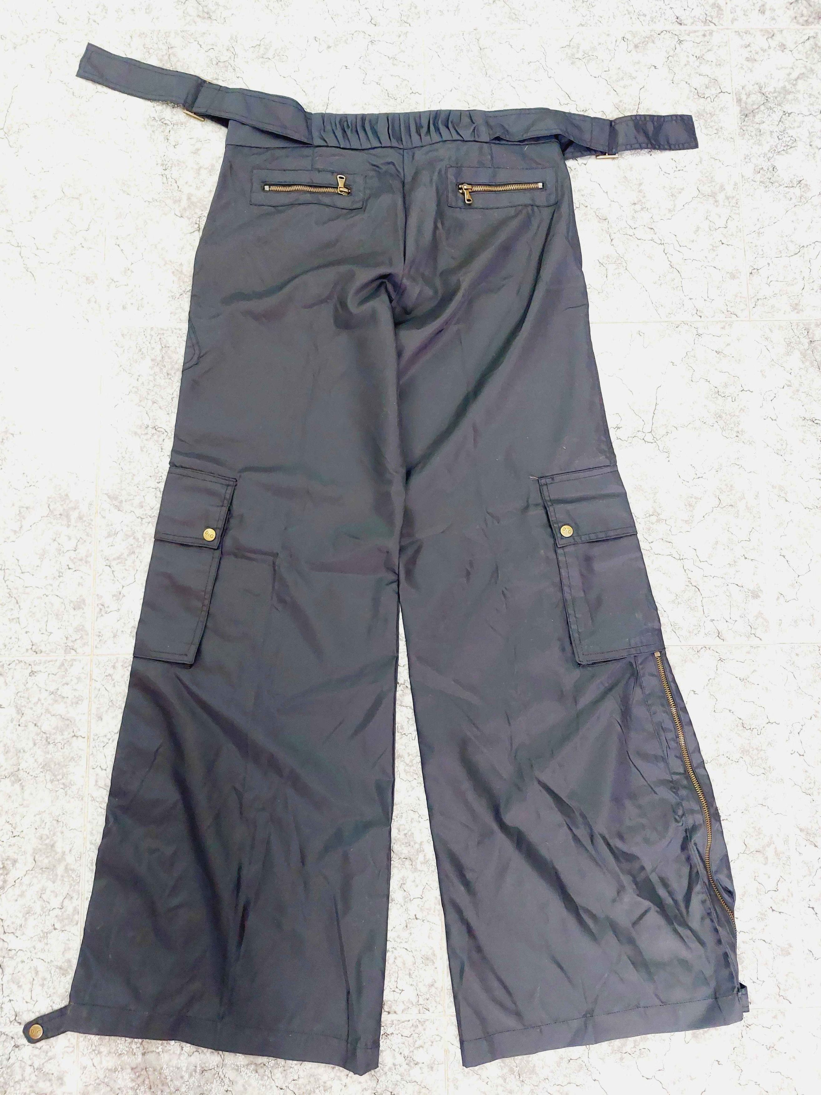 Dolce & Gabbana Dolce and Gabbana D&G wide-leg Flared Cargo Parachute pants Size US 30 / EU 46 - 12 Thumbnail