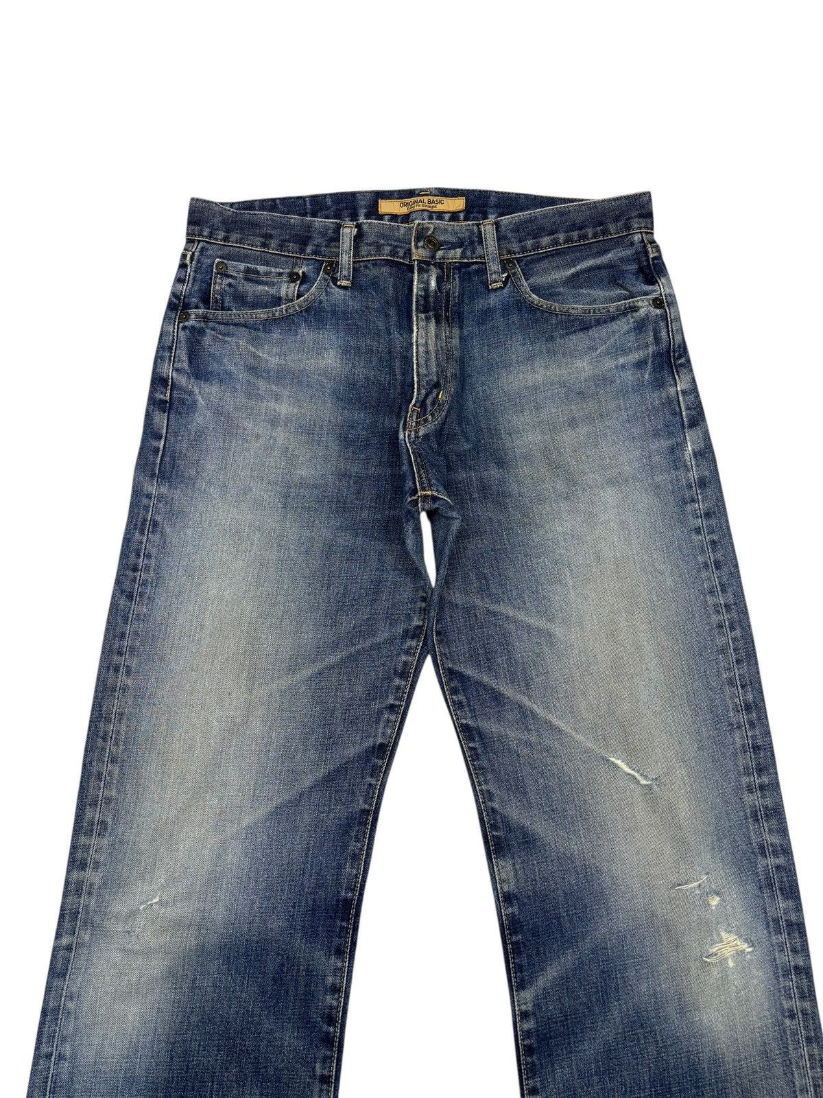Kapital Vintage Uniqlo S-003 Japan Distressed Denim Jeans Size US 33 - 5 Thumbnail