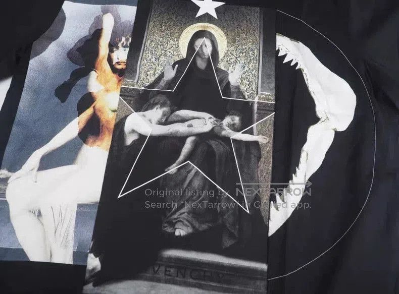 Givenchy Givenchy Madonna Shark Print Black Tee - dmc. Size US S / EU 44-46 / 1 - 3 Thumbnail