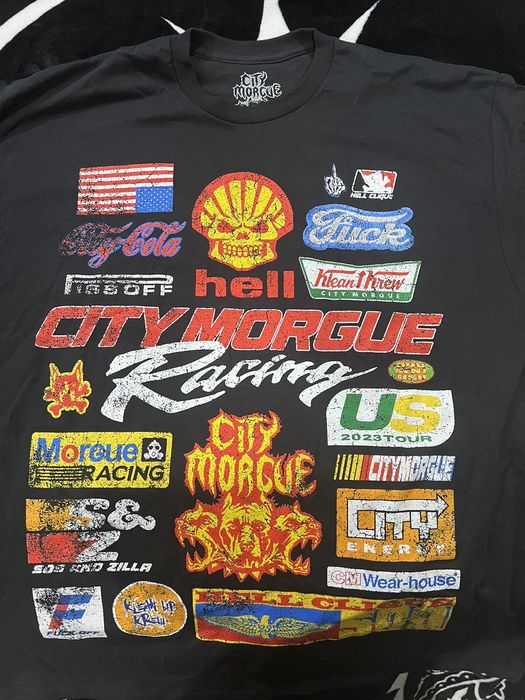 City Morgue City Morgue Greyday 2023 Racing Tour Tee | Grailed