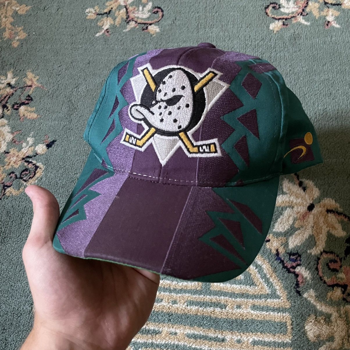 NHL Vintage Rare Sports Specialties 90’s Mighty Ducks NHL Cap Size ONE SIZE - 1 Thumbnail