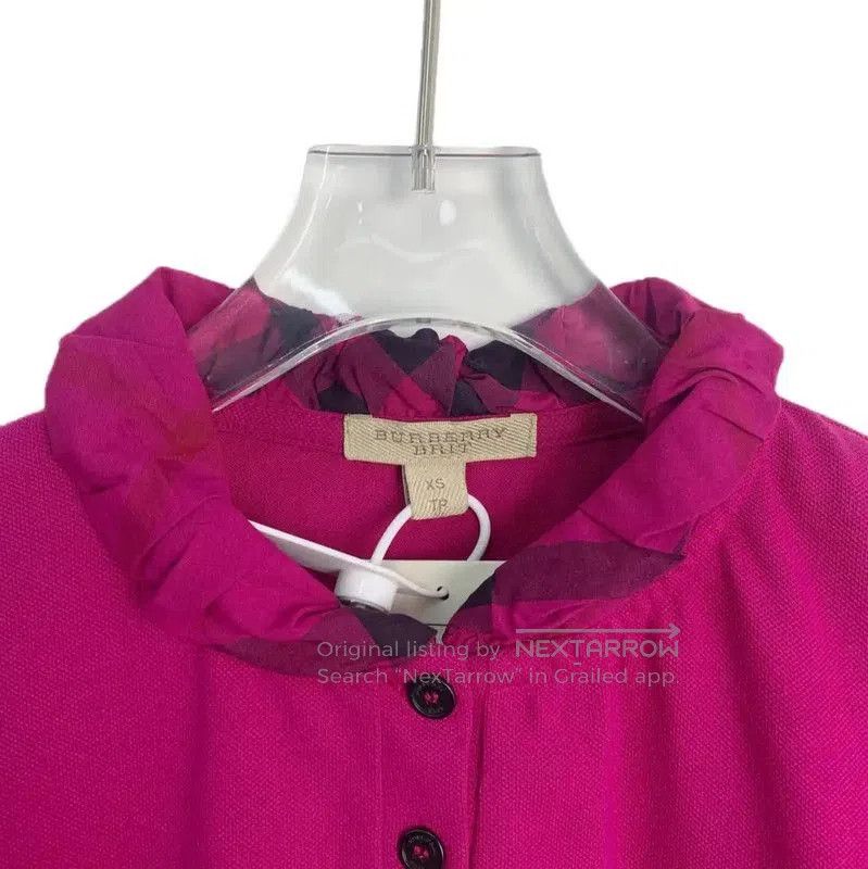 Burberry Burberry Pink Cotton XS Long Sleeve T-Shirt. Size XS / US 0-2 / IT 36-38 - 3 Thumbnail