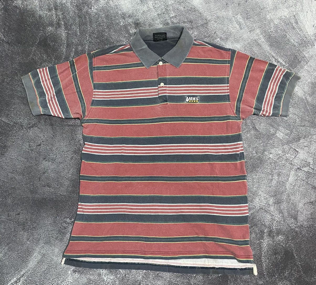 Vans Vintage Rare Vans Skateboard Faded Streetwear Poloshirt Size US L / EU 52-54 / 3 - 1 Thumbnail