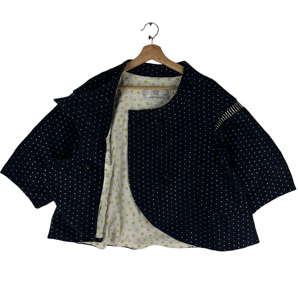 Issey Miyake 🔥VINTAGE CROPPED JACKET POLKADOT DESIGN ISSEY MIYAKE Size M / US 6-8 / IT 42-44 - 8 Thumbnail