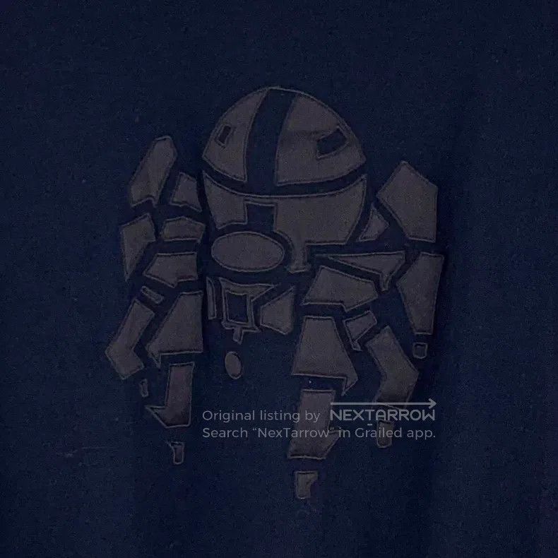 Hermes Hermes Navy blue wool leather patched round-neck long-slee Size US S / EU 44-46 / 1 - 4 Thumbnail