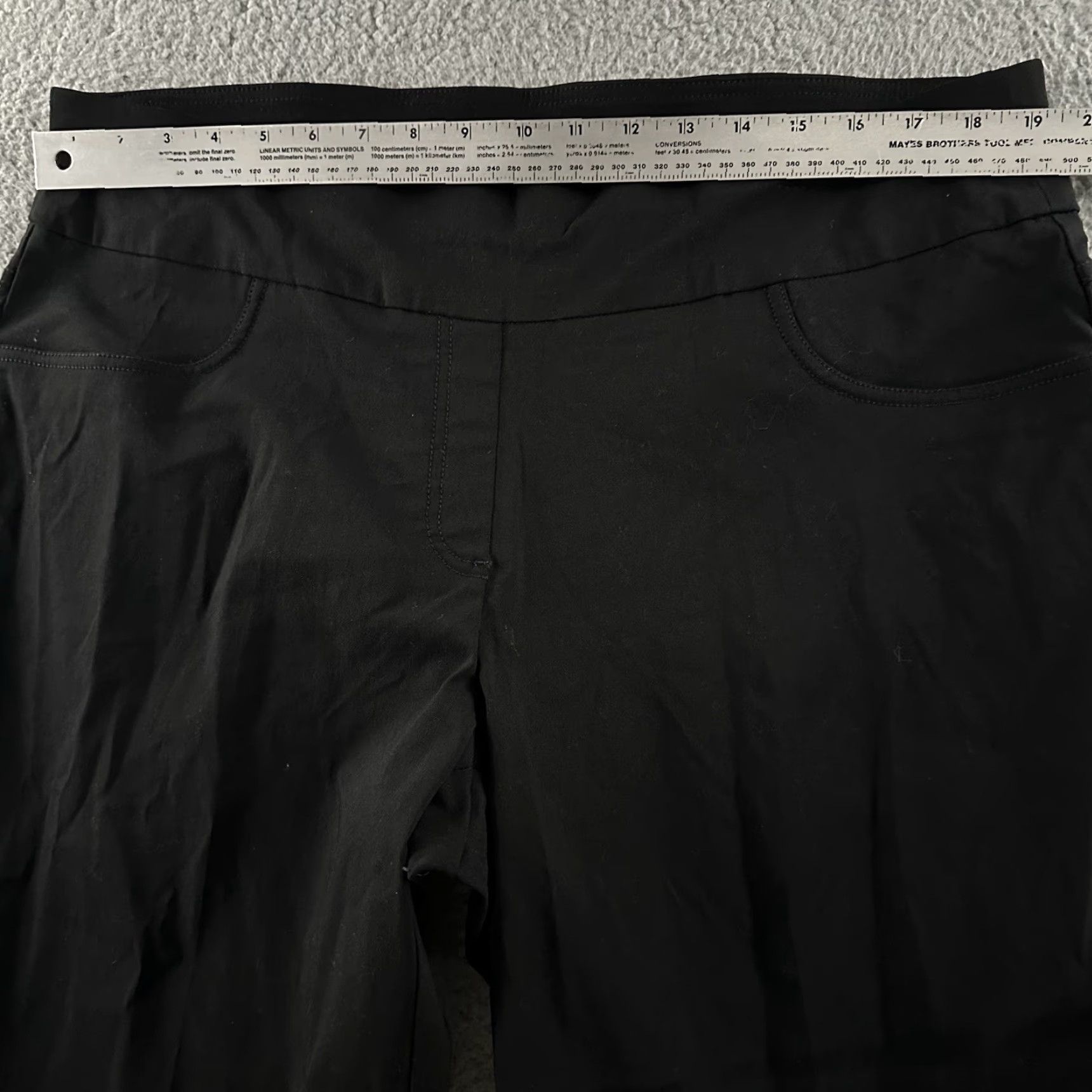 Vintage Ruby Rd Womens Pants Black 22W Slimming Contour Waistband Rayon Blend Size 40" / US 18 - 4 Thumbnail