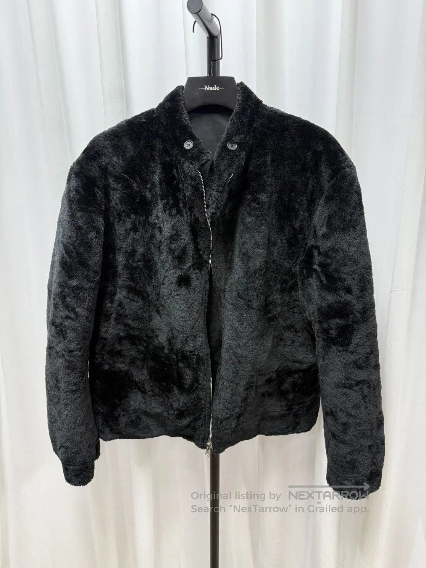 Yohji Yamamoto black faux fur jacket by yohji yamamoto. Size US L / EU 52-54 / 3 - 1 Thumbnail