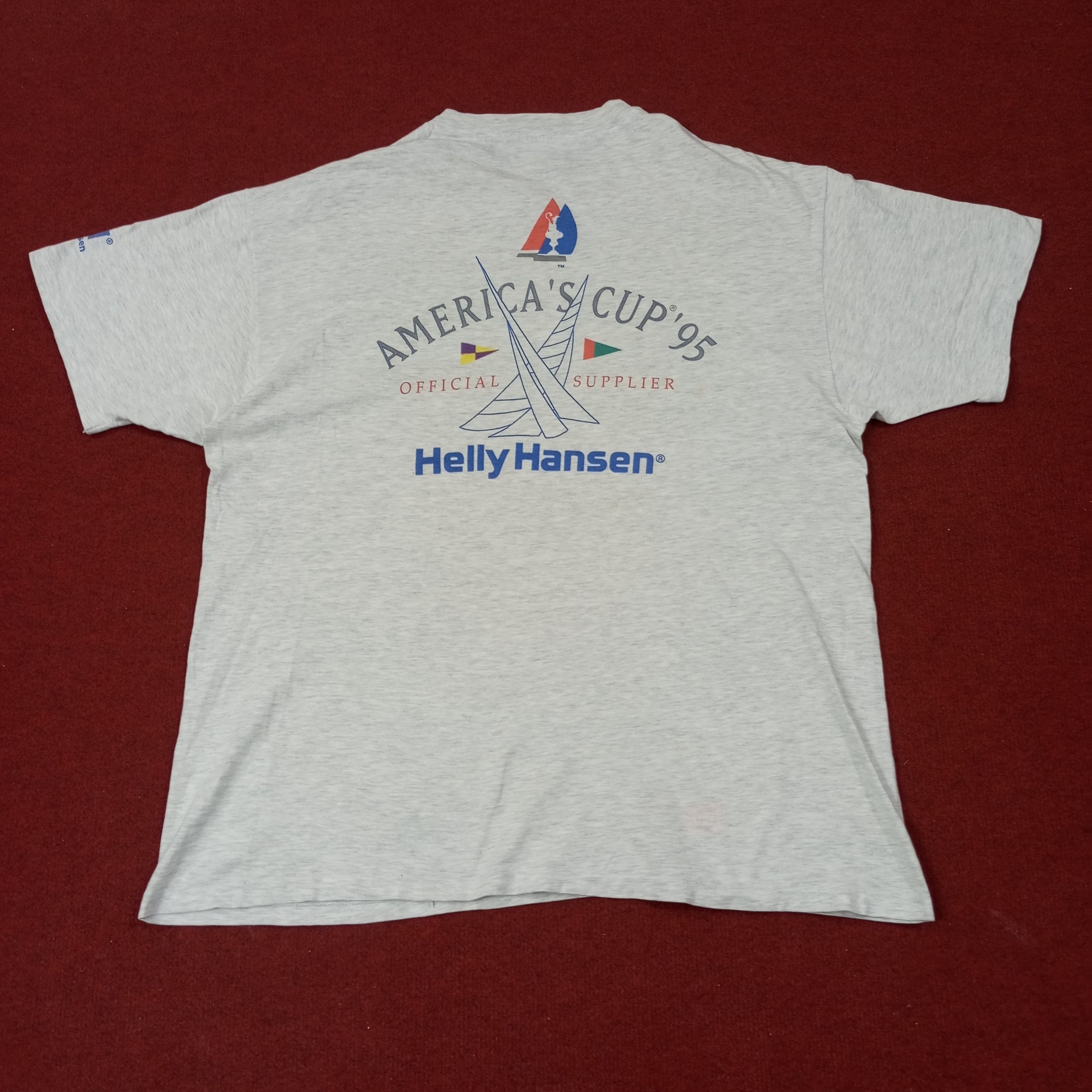 Helly Hansen Helly Hansen America Cup 1995 Vintage Tshirt c223n32 Size US XL / EU 56 / 4 - 1 Thumbnail