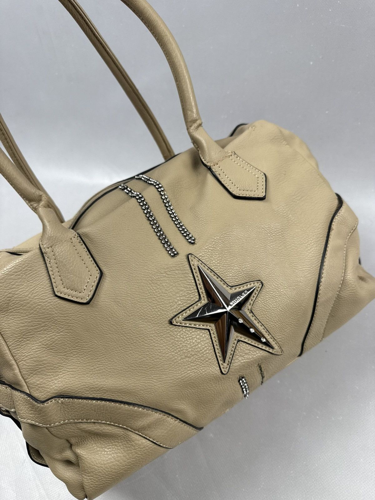 Mugler Mugler handbag vintage y2k beige leather model Size ONE SIZE - 11 Thumbnail
