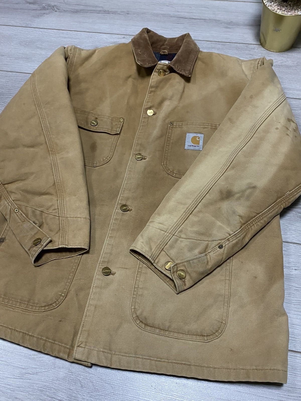 Carhartt Carhartt Chore coat Michigan detroit work canvas distressed Size US L / EU 52-54 / 3 - 13 Thumbnail
