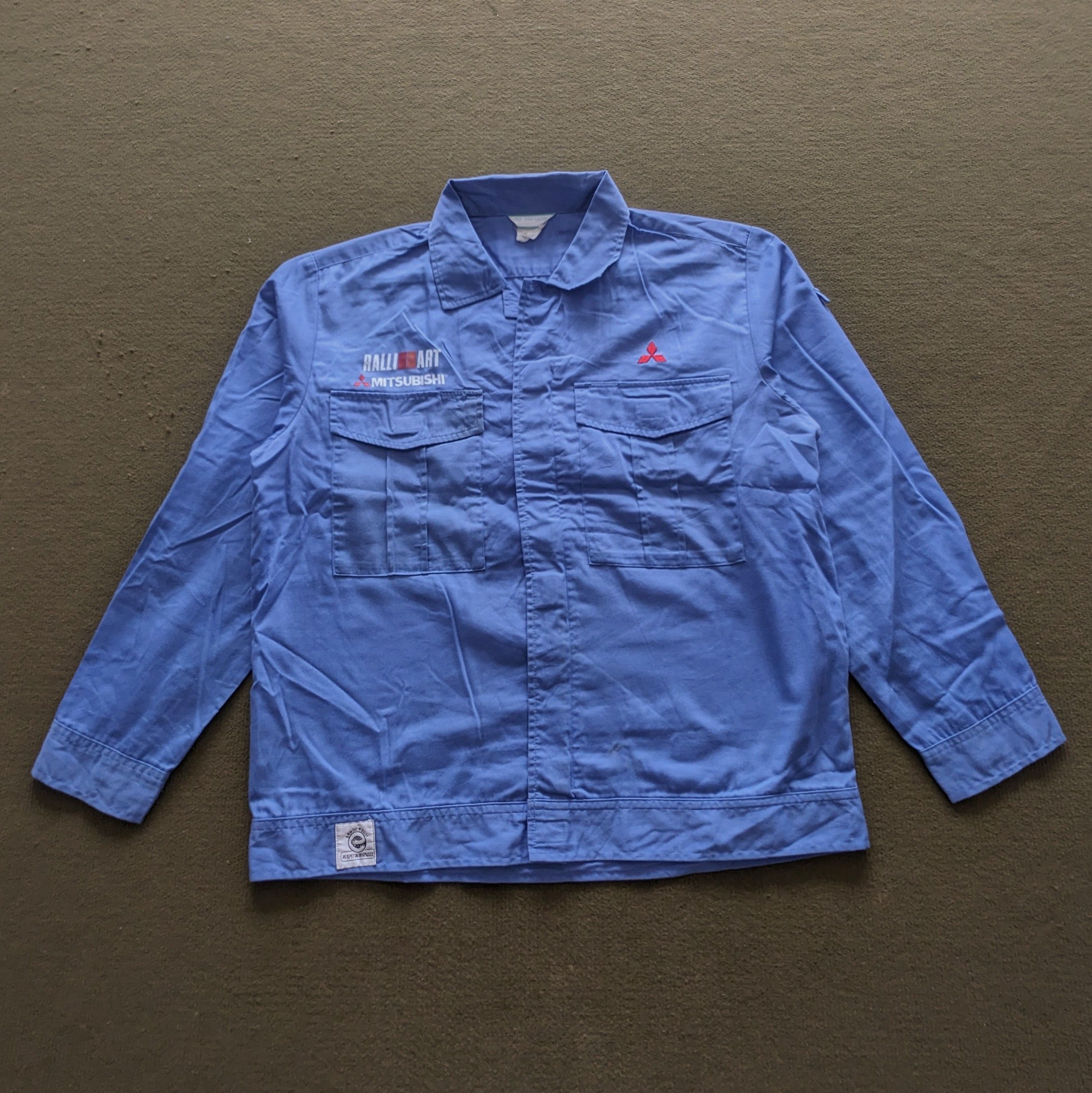 Other Vintage MITSUBISHI RALLI ART Uniform Workers Jacket Size US L / EU 52-54 / 3 - 2 Thumbnail