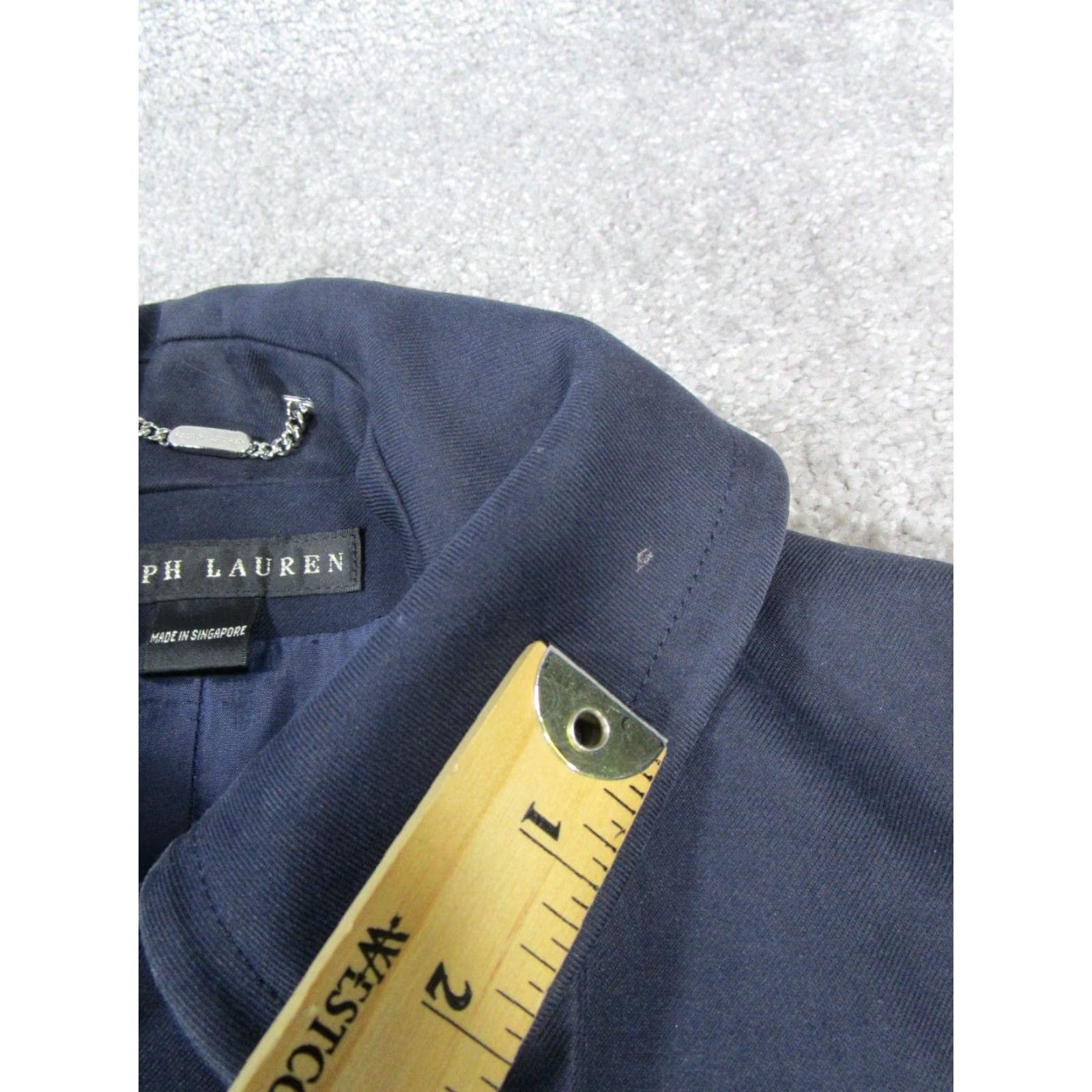 Ralph Lauren Ralph Lauren Black Label Peacoat Womens 6 Blue Wool Coat 6 Blue Classic Designer Preppy Fall Winter Mens Womens Size M / US 6-8 / IT 42-44 - 7 Thumbnail