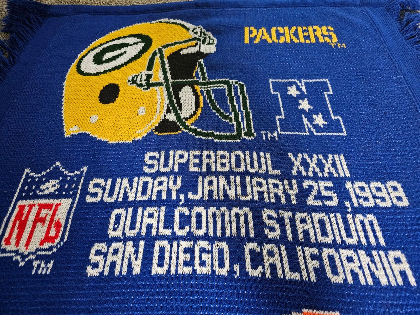 Designer 3 Strikes Packers Broncos super bowl 32 tapestry throw Size ONE SIZE - 3 Thumbnail