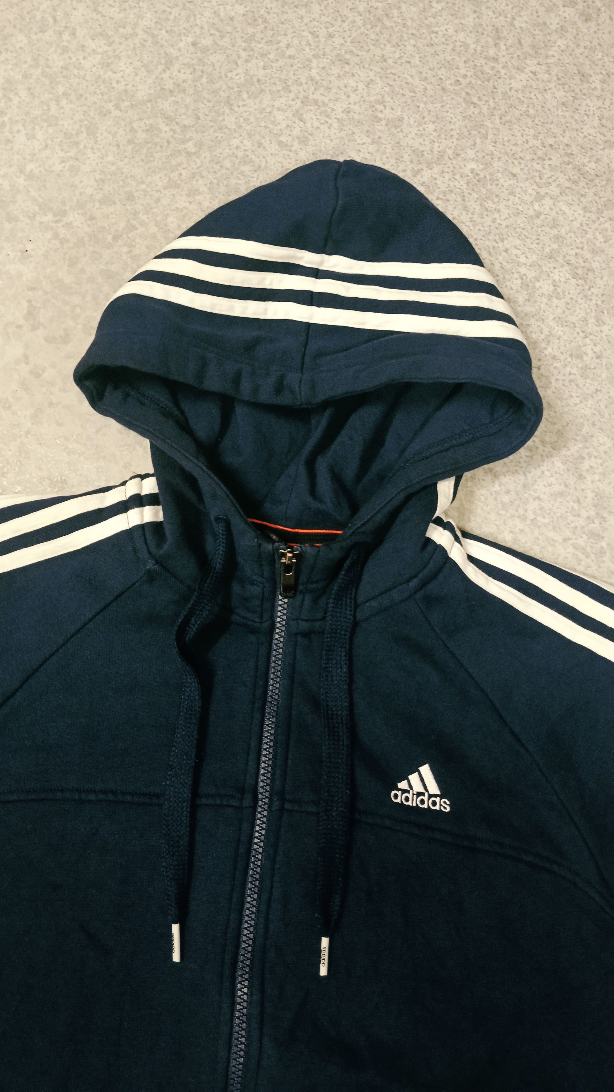 Adidas Vintage Adidas Zip Up Hoodie Size US L / EU 52-54 / 3 - 3 Thumbnail