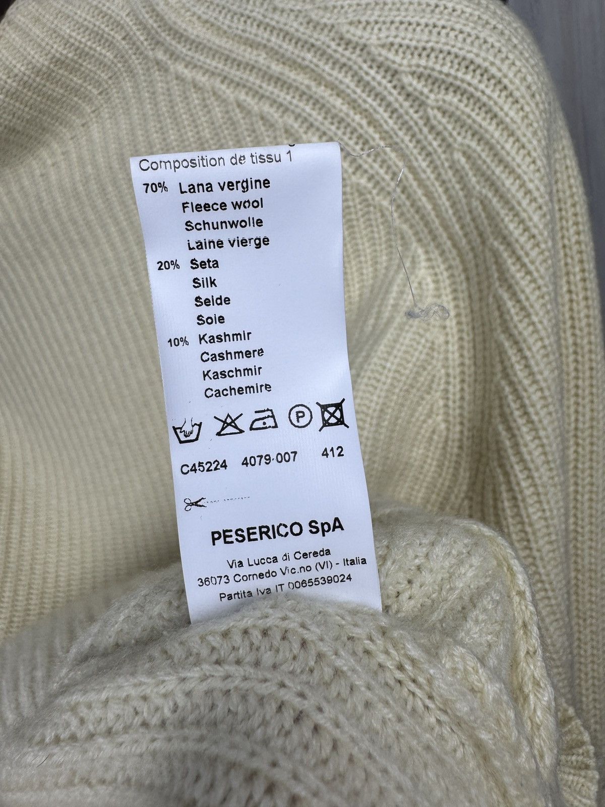 Peserico Peserico Avant Garde Oversized wool cashmere silk sweater Size XS / US 0-2 / IT 36-38 - 8 Thumbnail