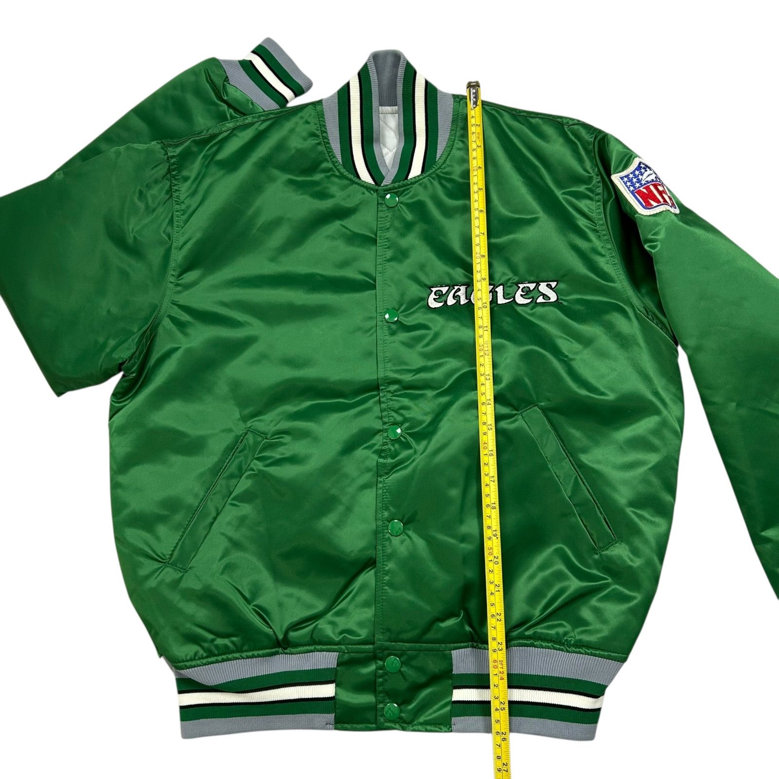 NFL VTG 90s PHILADELPHIA EAGLES STARTER SATIN JACKET BIG LOGO Size US M / EU 48-50 / 2 - 10 Thumbnail