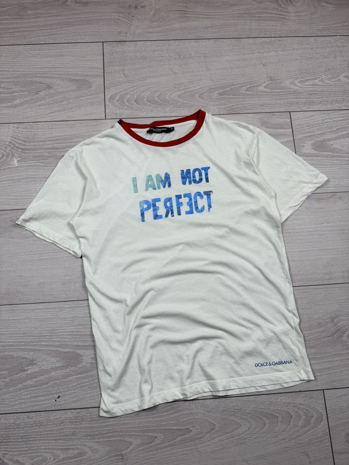Dolce & Gabbana Dolce & Gabbana I AM NOT PERFECT t-shirt IT 36 / XS / 36”), Size XS / US 0-2 / IT 36-38 - 1 Thumbnail