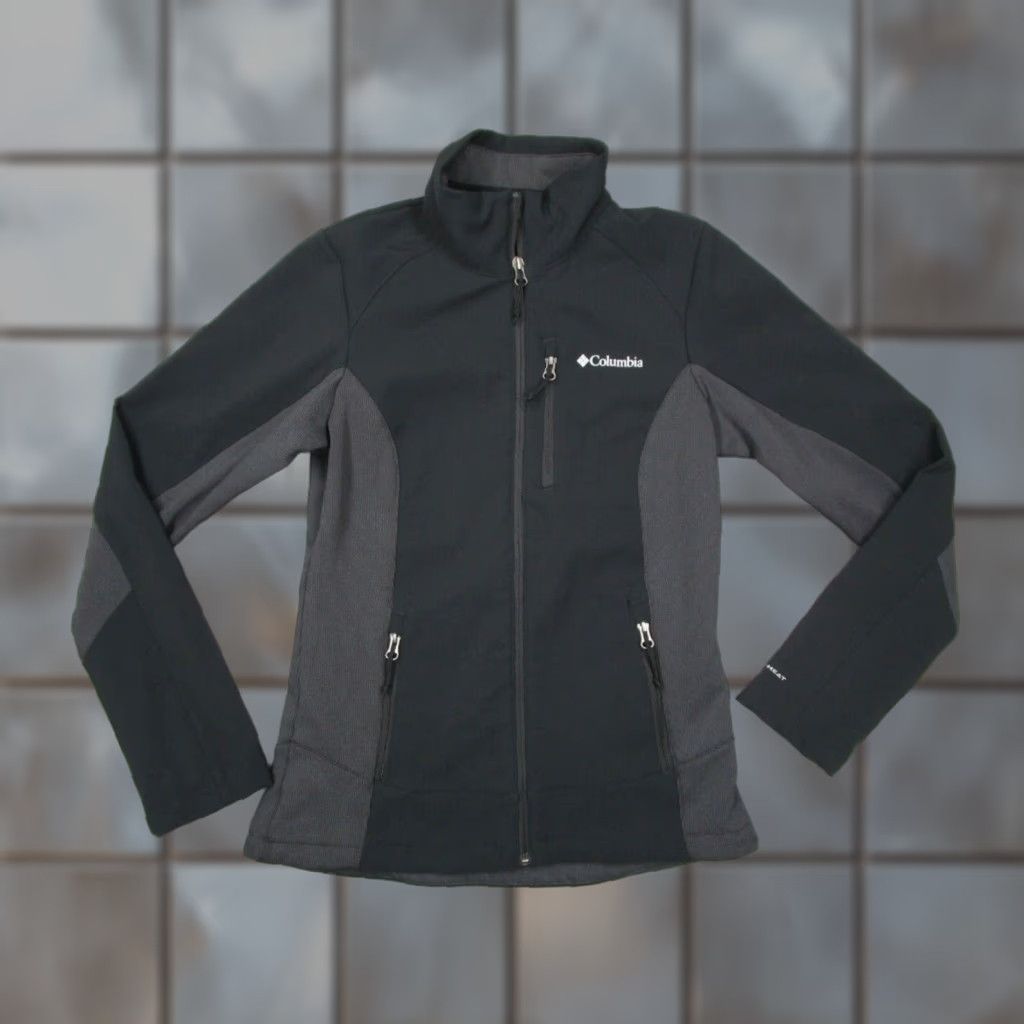 Vintage Columbia Jacket Womens XS Black Omni-Heat SoftShell Full Zip All Seasons Wind-Resistant Pockets Outdoor Size XS / US 0-2 / IT 36-38 - 1 Thumbnail