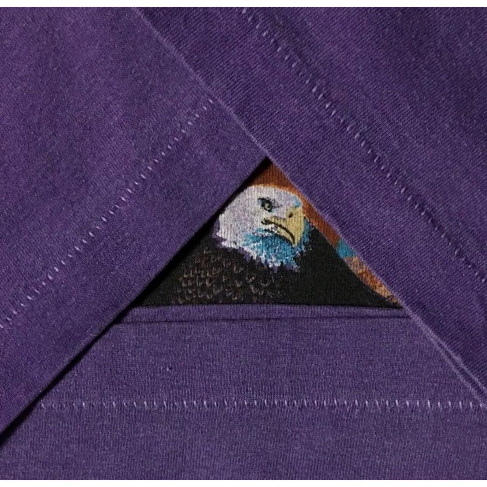 Vintage VINTAGE Eagle Faded Shirt L Mens Purple 90s Harley Davidson Biker Grunge Native Art 80s 70s Innate Retro Rockabilly USA Cotton Graphic Tee Size US L / EU 52-54 / 3 - 4 Thumbnail