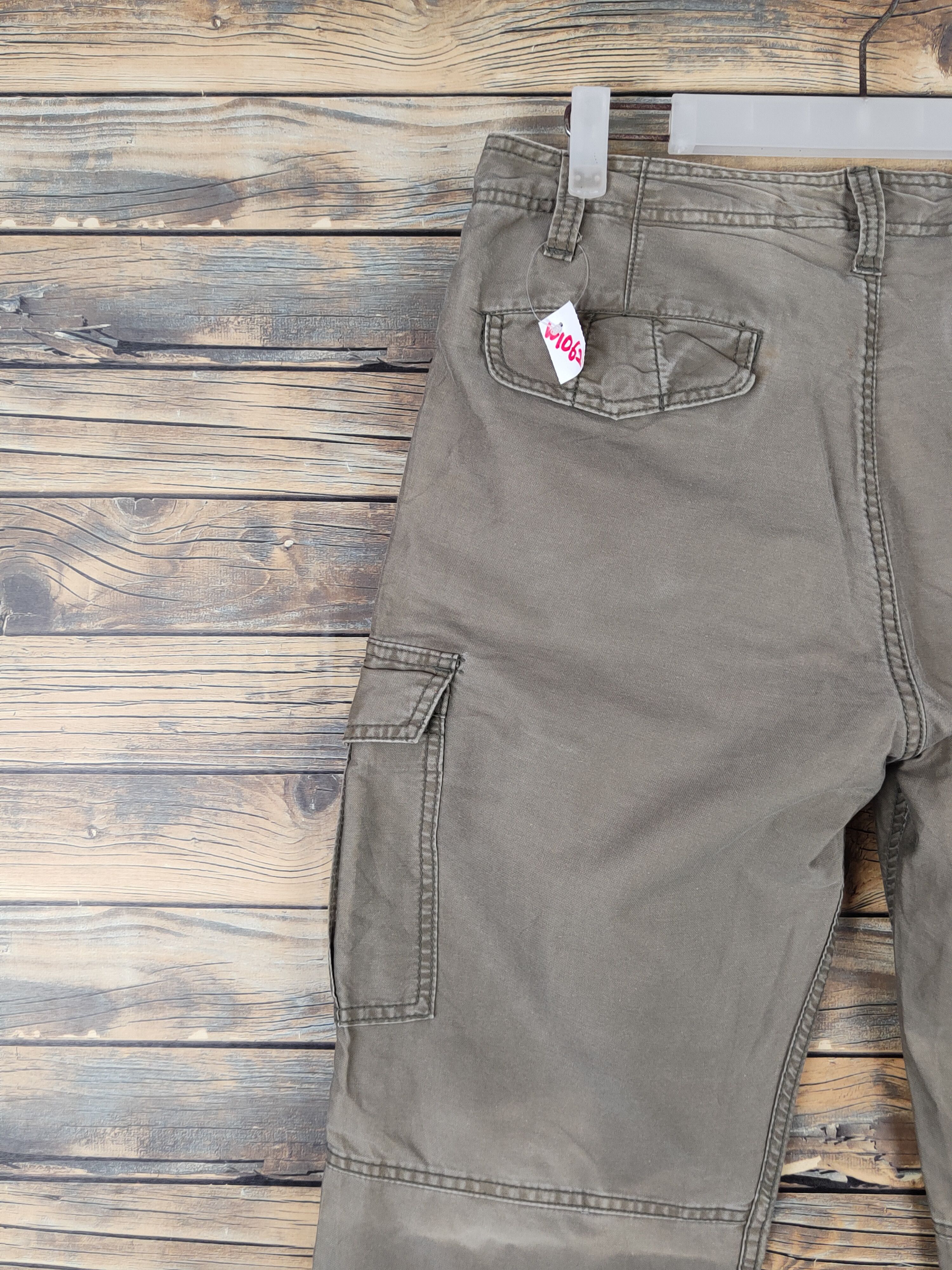 Japanese Brand Back Number Olive Multipocket Tactical Cargo Pants #W1062 Size US 29 - 9 Thumbnail