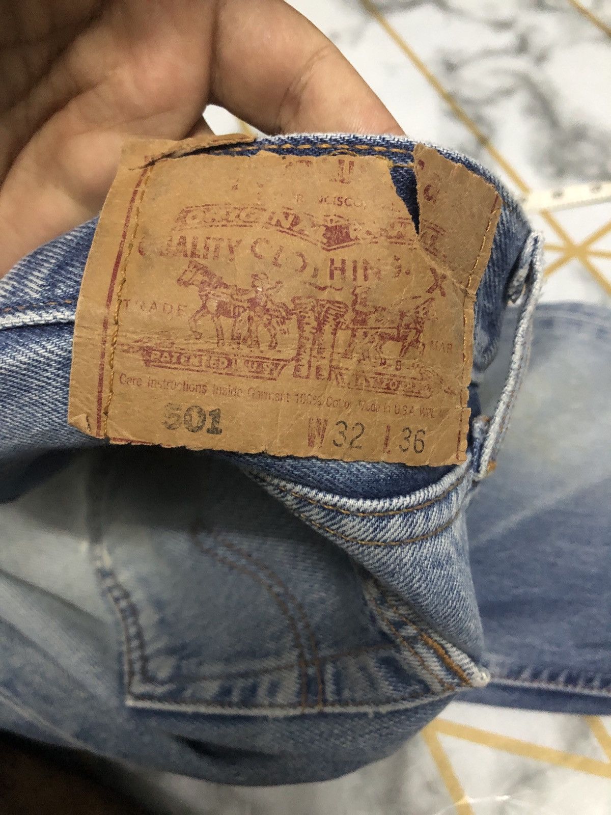 Levi's × Vintage Vintage Levis 501 Made In Usa Size US 32 / EU 48 - 7 Thumbnail