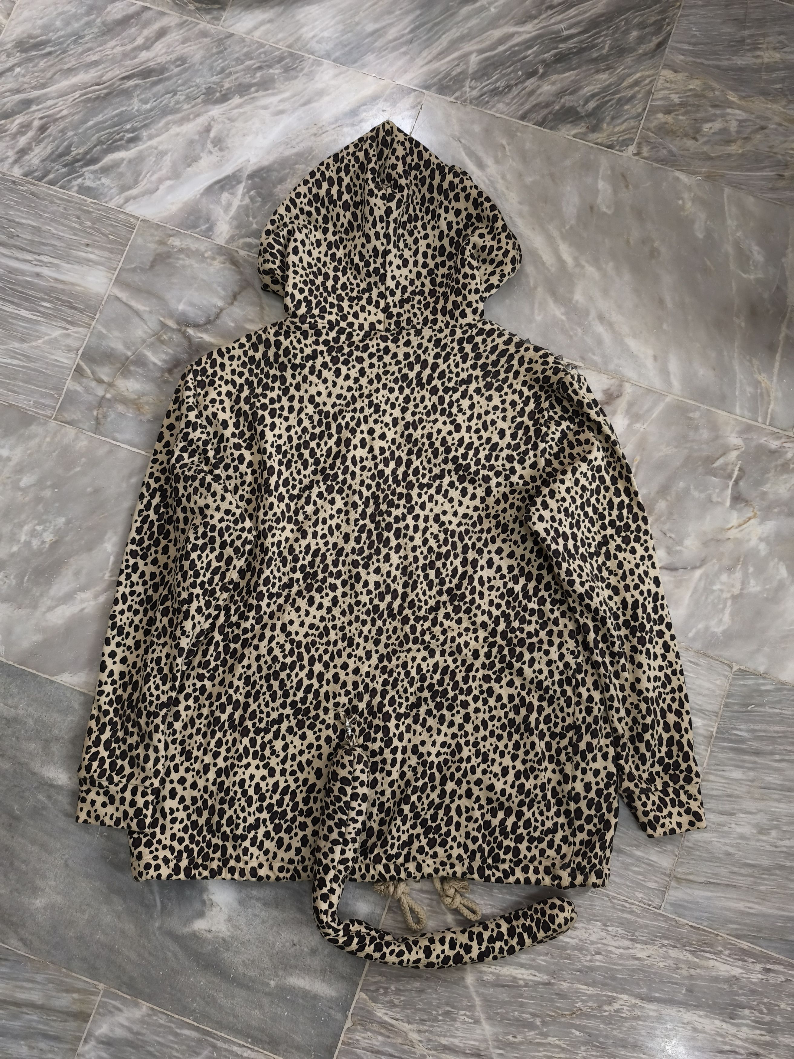 Japanese Brand Y2k Glad News Leopard Studded with Tail Zip Up Hoodie Size L / US 10 / IT 46 - 8 Thumbnail
