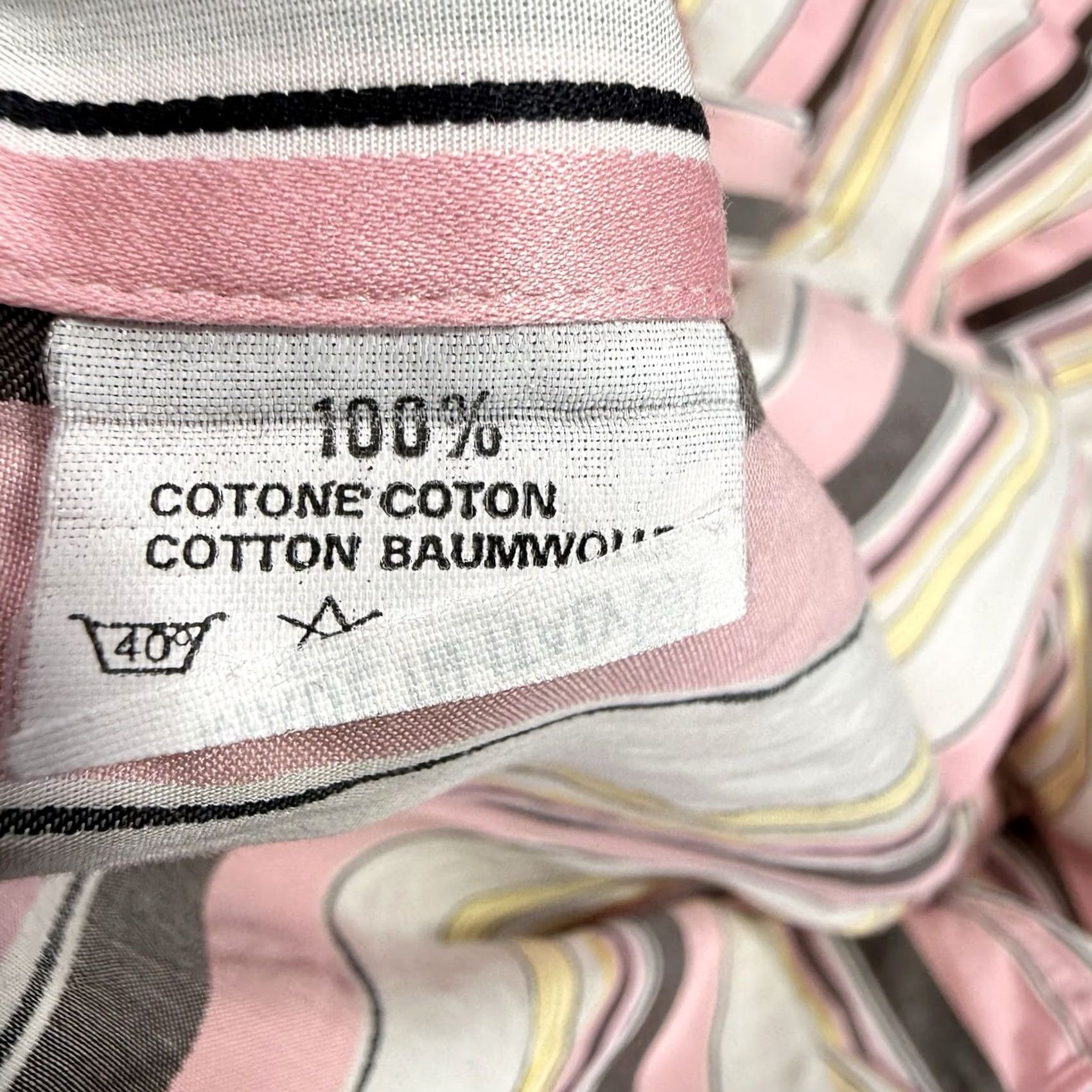 Etro ETRO Dress Shirt Mens 42 Multicolor Striped Button-Down Italy Regular Long Sleeve Cotton 100% Size 42R - 8 Thumbnail