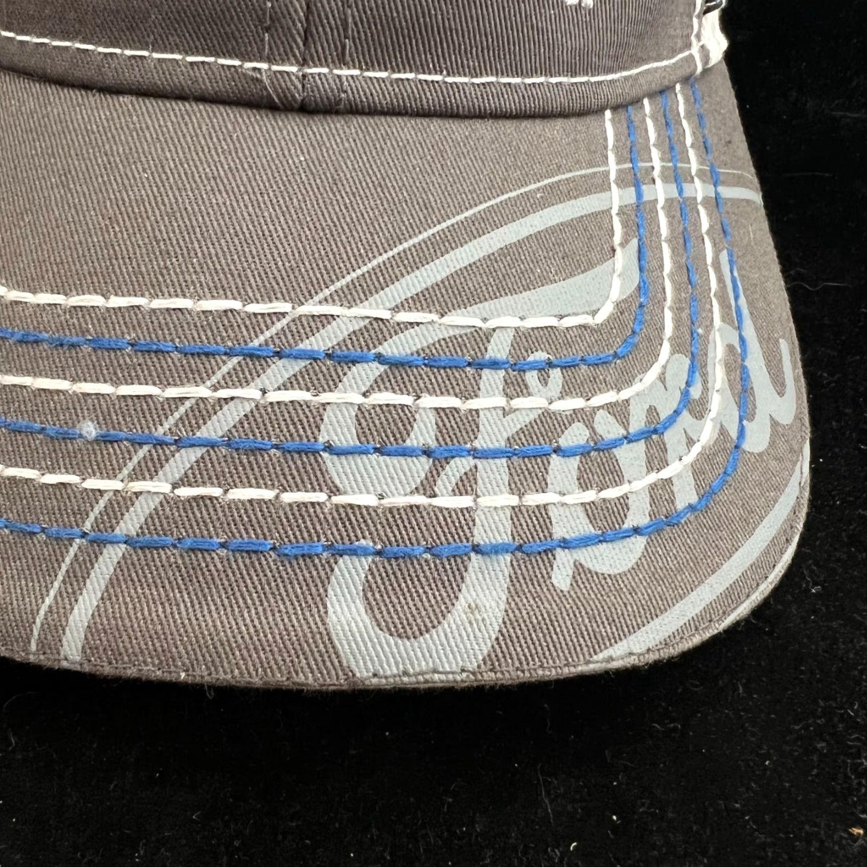 Vintage VINTAGE Grays 5 Panel Hat One Size Adjustable Gray Cars Mens Size ONE SIZE - 3 Thumbnail