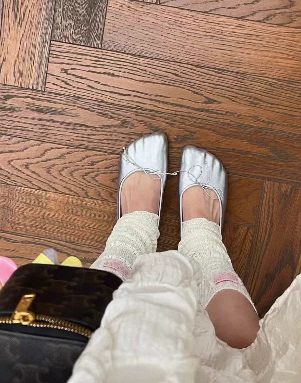 Balenciaga Balenciaga Toe Ballet Flats Silver 36 Size US 5.5 / IT 35.5 - 3 Thumbnail
