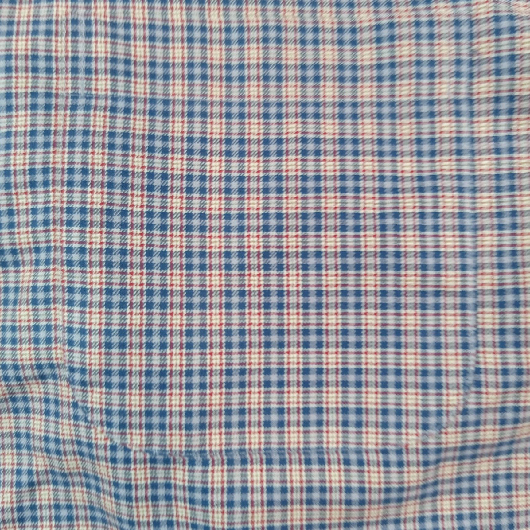 Jos. A. Bank Jos A Bank Shirt Mens Medium Blue Red Plaid Button Up Career Traveler Tailored Size US M / EU 48-50 / 2 - 6 Thumbnail