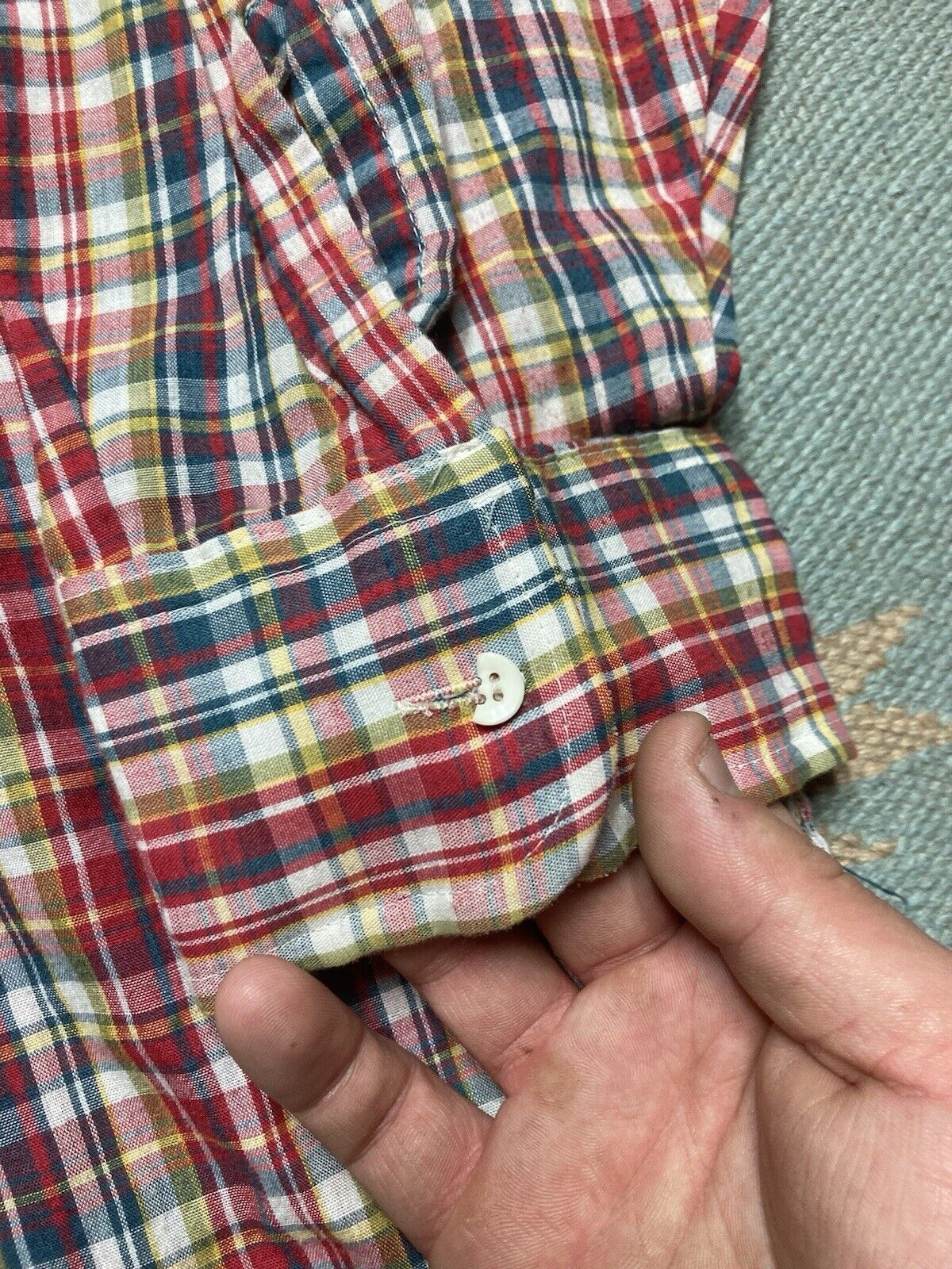 JCPenney VTG 70s JCPenney plaid shirt lightweight 18-18.5 XXL Size US XXL / EU 58 / 5 - 2 Thumbnail