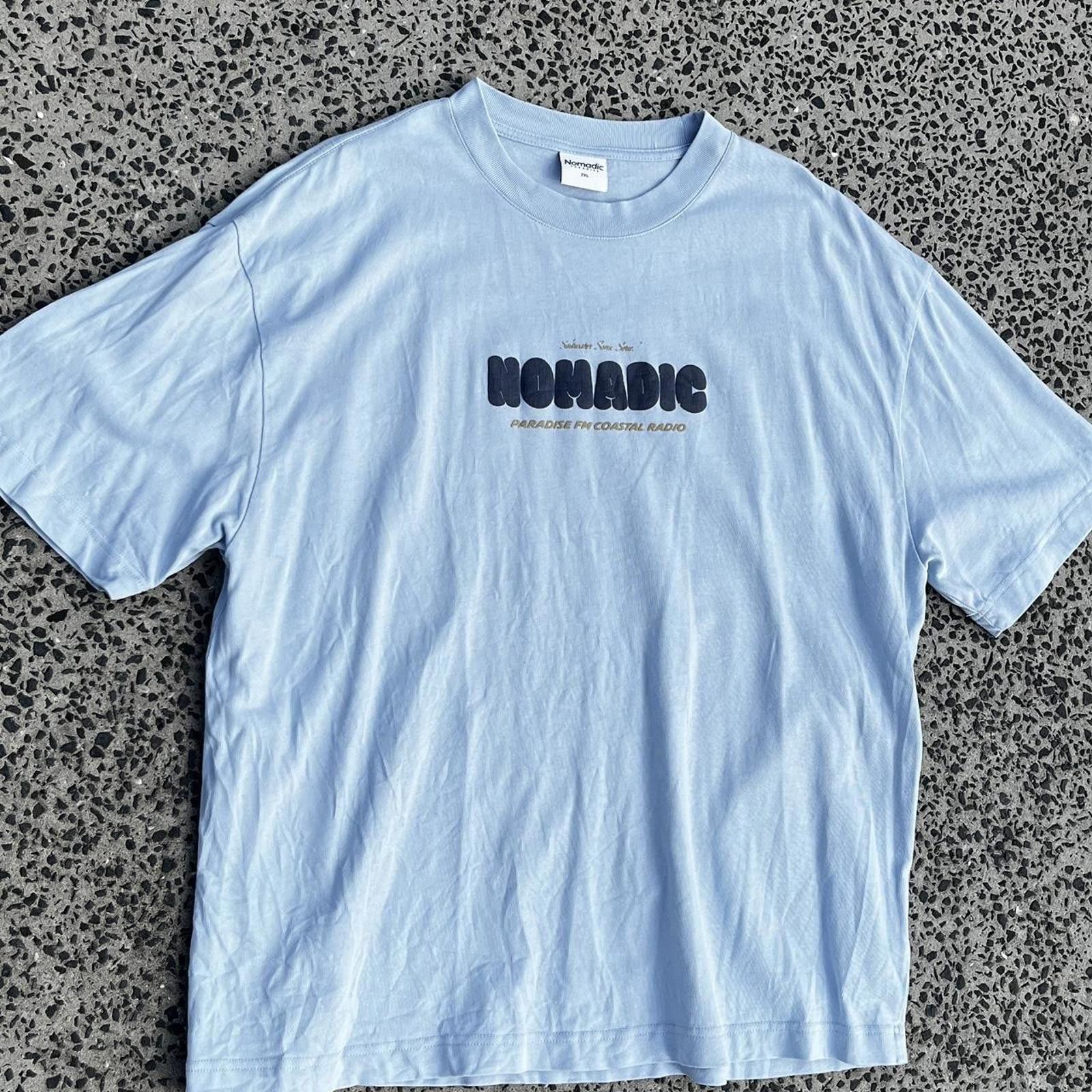 Designer Nomadic Paradise Men's Blue Shirt Size US XXL / EU 58 / 5 - 1 Thumbnail