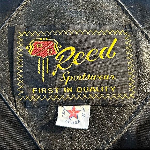 Other Vintage Reed Sportswear Red Soft Leather Blazer Jacket Size M / US 6-8 / IT 42-44 - 7 Thumbnail