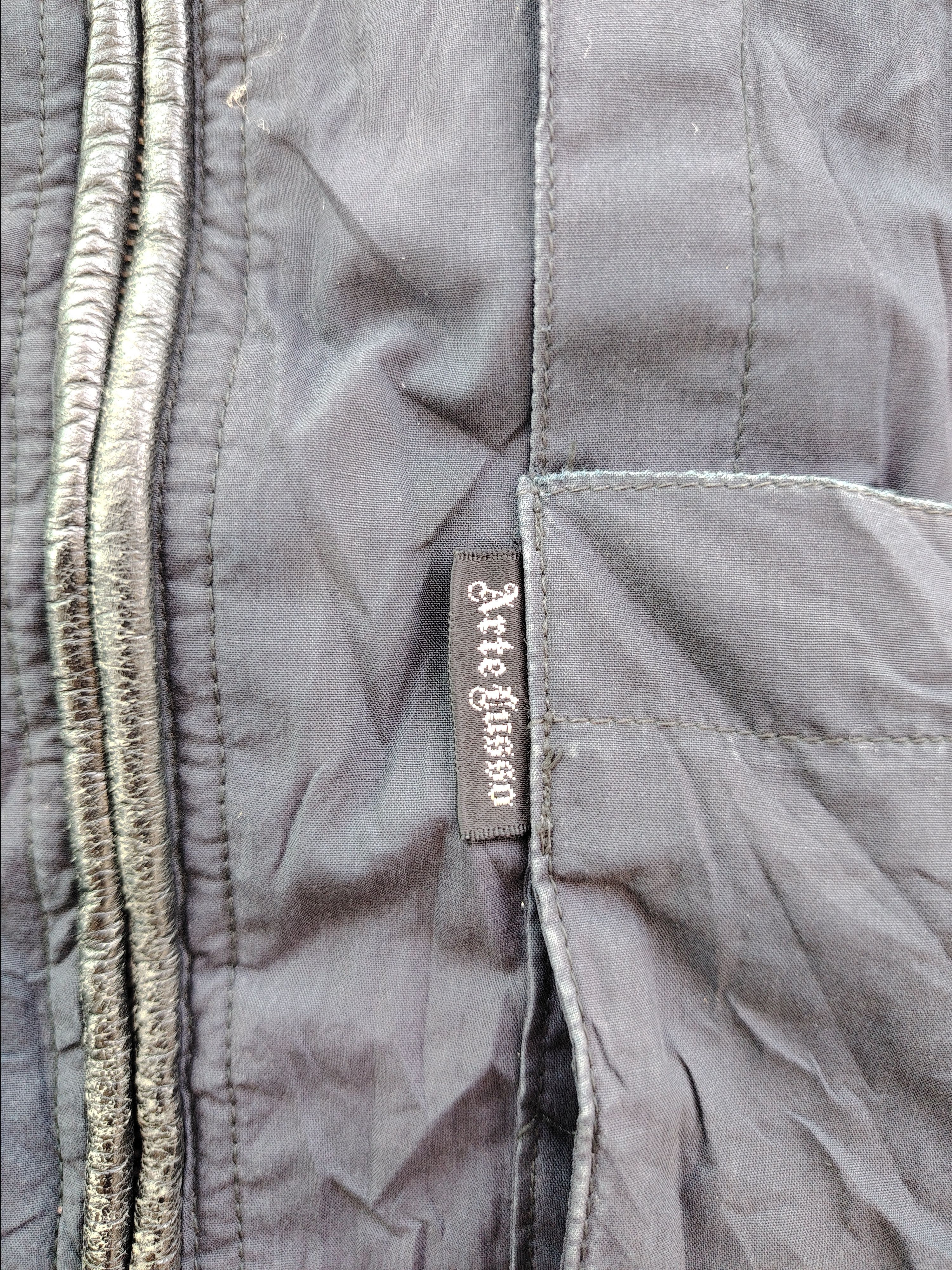 Designer × Vintage Vintage Arte Lusso PVC Leather Strip Zipper Rider Jacket Size US M / EU 48-50 / 2 - 6 Thumbnail