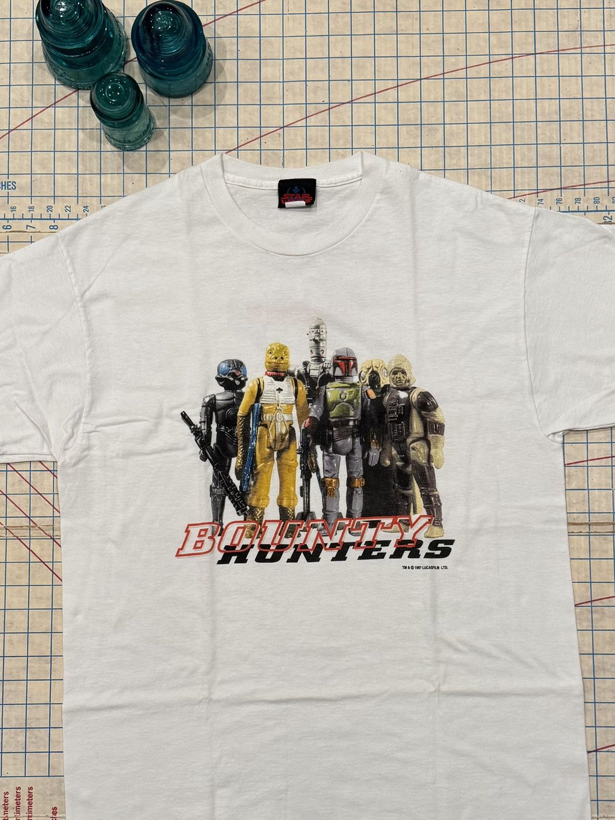 Star Wars Vintage Star Wars Collectibles Bounty Hunters Tee White Lrg Size US L / EU 52-54 / 3 - 3 Thumbnail