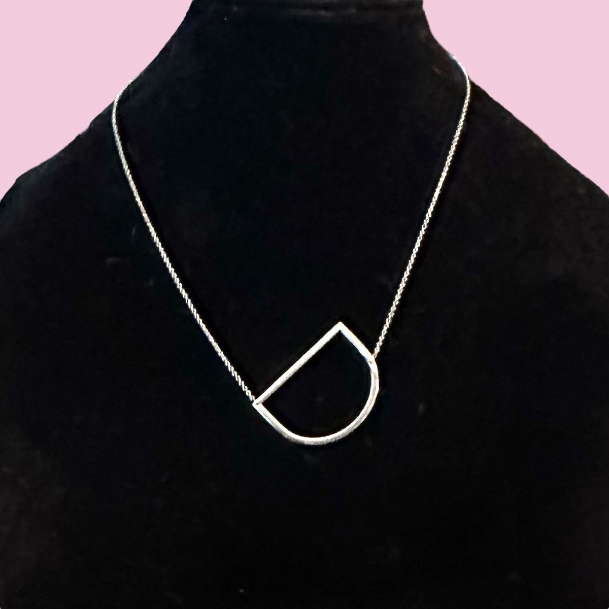 Other Cai silver tone sideway initial letter D necklace Size ONE SIZE - 1 Thumbnail