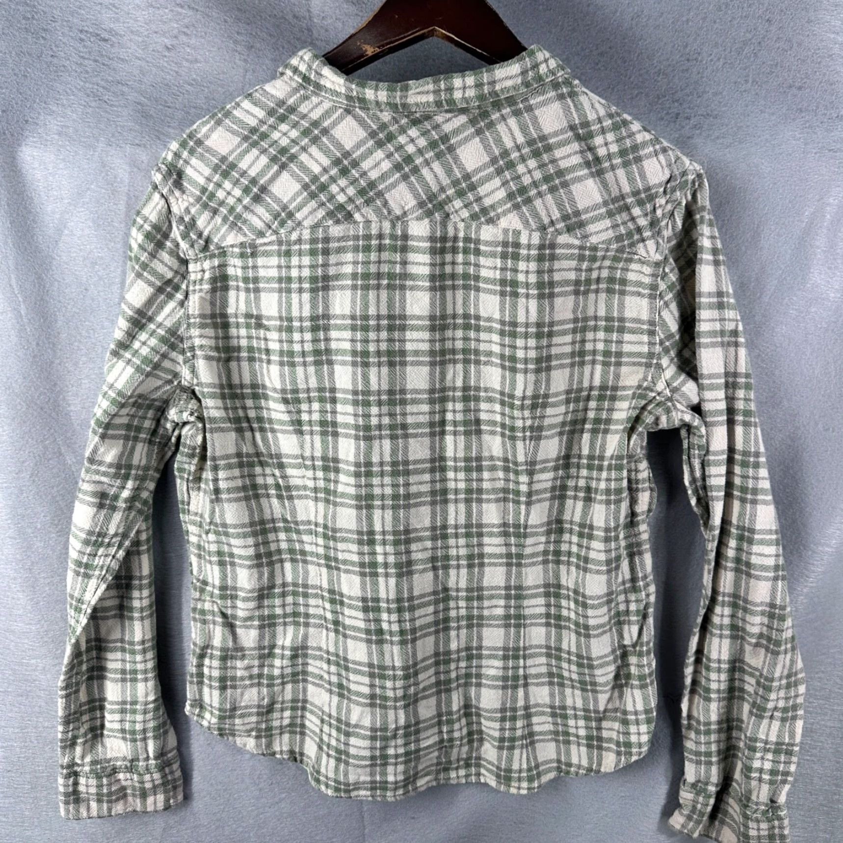 Ralph Lauren Denim & Supply Ralph Lauren Tomboy Shirt Womens XL Long Sleeve Green Plaid Casual Button-Up 100% Cotton Vintage No Size XL / US 12-14 / IT 48-50 - 7 Thumbnail